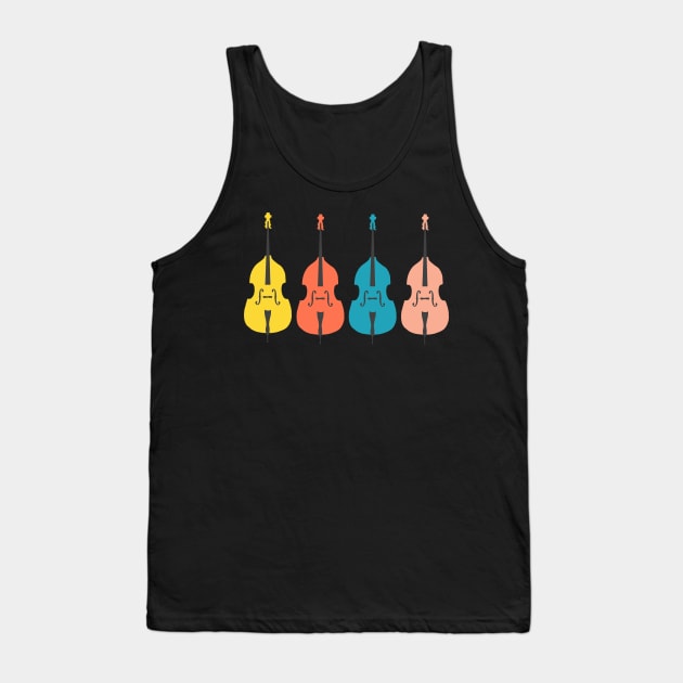 Colourful Double Basses Tank Top by NattyDesigns